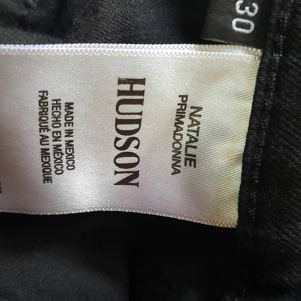 Hudson Natalie Black Distressed Denim Jeans Size 30 New - Picture 5 of 11
